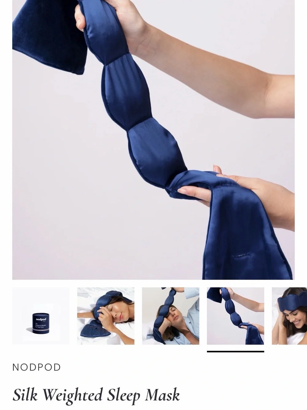 Weighted Eye Pillow - Deep Navy